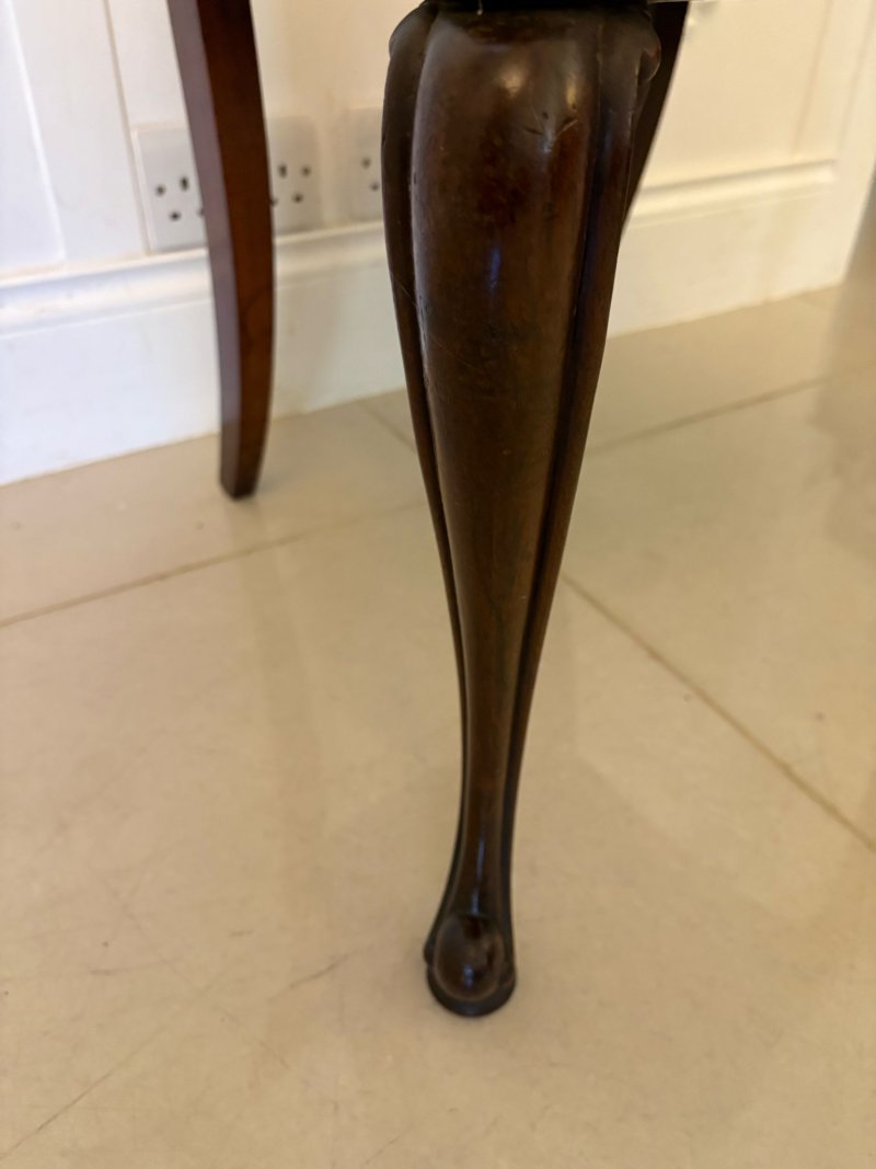 Pair of Antique Victorian Quality Carved Rosewood Side Chairs - Image 13